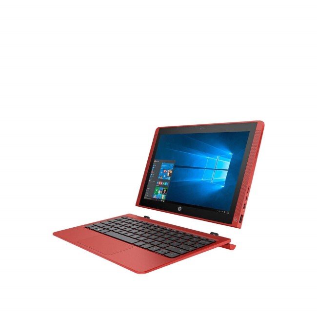 Refurbished HP 10-N102NA 10.1" Intel Atom Z8300 2GB 32GB SSD 2-in-1 Convertible Touchscreen Windows 10 Laptop in Red