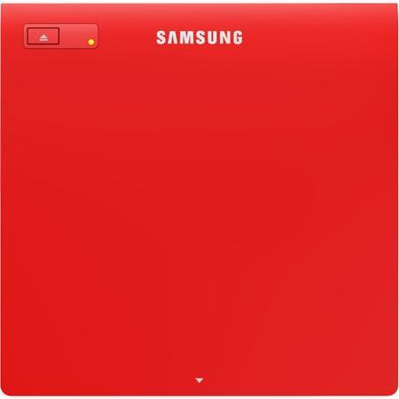 Samsung DVD/RW 8X Ultra Slim Portable DVD-Writer Red