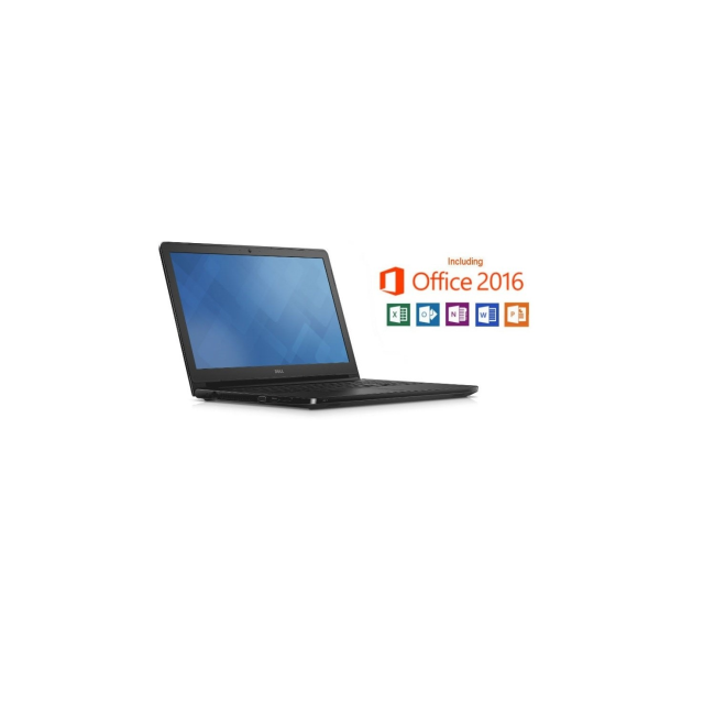 Dell Vostro 3558 Intel Core i3-5005U2GHz 4GB 500GB 15.6 Inch Windows 7 Professional Laptop + Microsoft Office Home & Business 2016