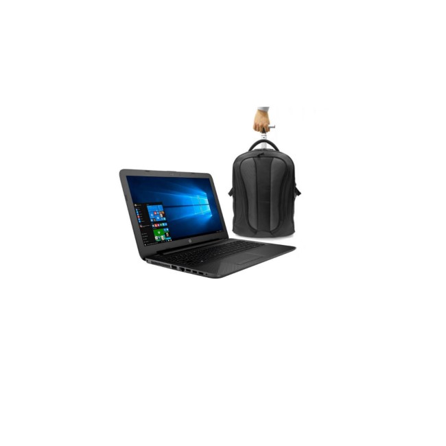 HP 250 Core i5-5200U 2.2GHz 4GB 500GB DVD-SM 15.6 Inch Windows 10 Laptop + ElectrIQ Voyage Backpack Roller Bag