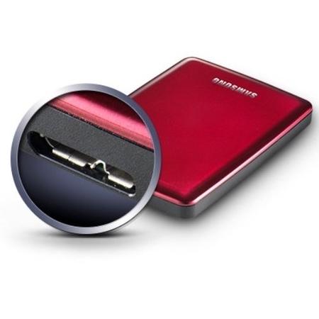 Samsung S3 500GB 2.5" Portable Hard Drive in Red
