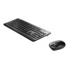 Asus W2000 Keyboard + Mouse  Black  UK  Wireless  Optical