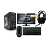 PC Specialist GTX 1050Ti Desktop With ElectriQ 4K Monitor And Razer Gaming Keyboard Headset Mouse 