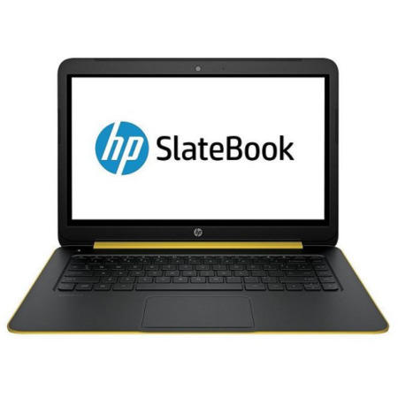 HP SlateBook 14-P000NA 2GB 32GB 14 inch Full HD Touchscreen Android Laptop in Space Silver & Yellow