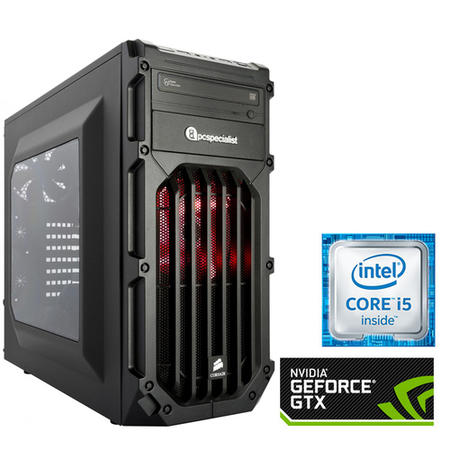 PC Specialist Core i5-6400 2.7GHz 8GB 1TB GeForce GTX 1060 3GB DVD-RW Windows 10 Gaming Desktop
