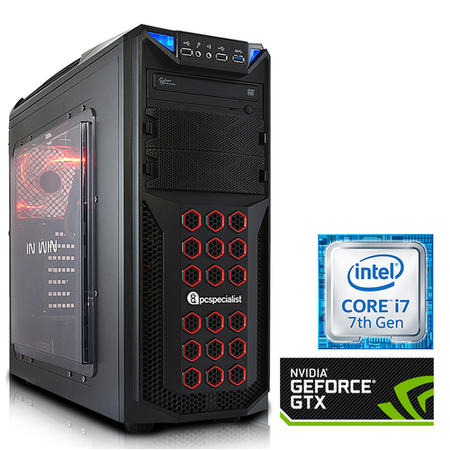 PC Specialist Core i5-7400 8GB 1TB GeForce GTX 1070 DVD-RW Windows 10 Gaming Desktop