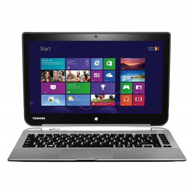 Toshiba Satellite W30DT-A-100 AMD 4GB 500GB 13.3 inch Windows 8.1 Convertible Laptop in Silver