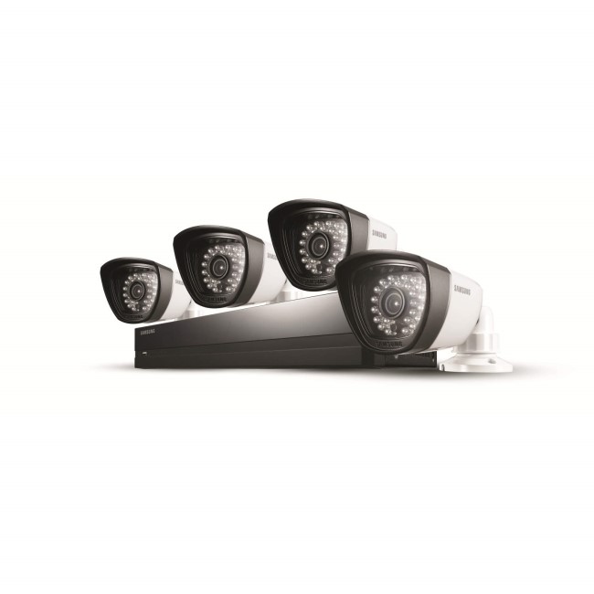 Samsung SDS-P3042 500GB 4 Channel 960H DVR CCTV Security System with 4x 700TVL Cameras