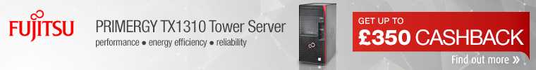 Fujitsu TX131 Tower Server with £350 Cashback
