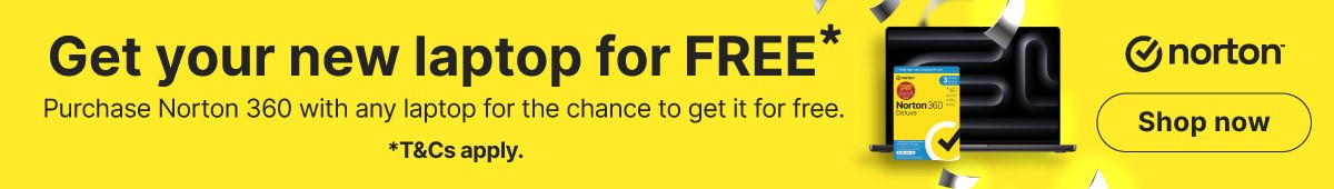 Chance to get Your Laptop for Free with Norton 360 added to your purchase.