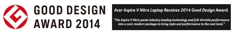 Acer Aspire V-Nitro Wins Good Design Award 