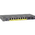 GS110TP-100EUS Netgear 8-Port Gigabit Ethernet PoE Smart Switch w/2 Gigabit Fiber SFP