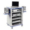 EF8094 Monarch MediaCabby - 5 Bay Horizontal Trolley
