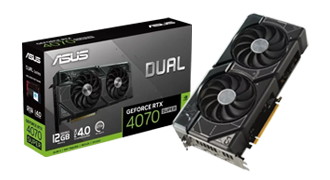 ASUS NVIDIA GeForce RTX 4070 SUPER Dual 12GB 2505MHz GDDR6X graphics card