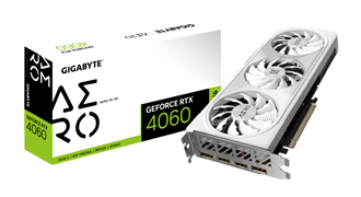 Gigabyte NVIDIA GeForce RTX 4060 8GB 2550MHz AERO OC graphics card