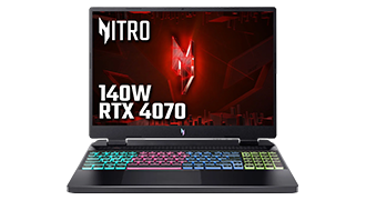 Acer Nitro 16 RTX 4070 165Hz 16 gaming laptop
