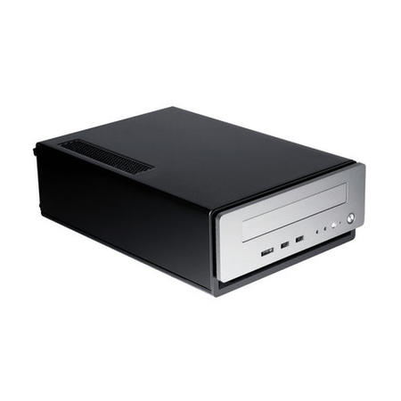 Antec ISK 310-150 Mini ITX Desktop Case, 150W, Quiet Fan, USB 3.0, eSATA, 2 x 2.5", Silver Bezel