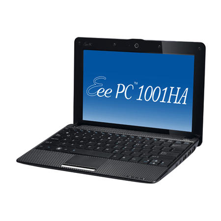 ASUS Eee PC 1001HA Netbook in Black - 4 Hours Battery Life 