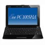 ASUS Eee PC Seashell 1005HA Netbook in Black - 10 Hours Battery Life