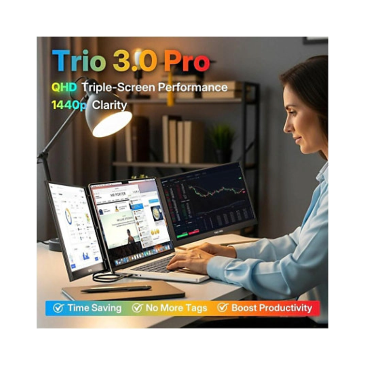 Mobile Pixels Trio 3 Pro 14.1" IPS QHD USB-C Portable Monitor