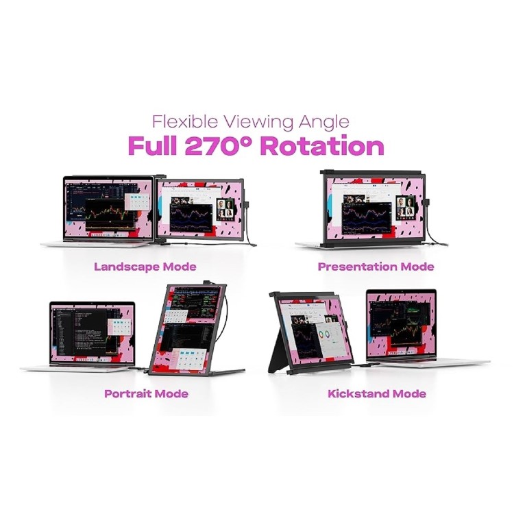 GRADE A1 - Mobile Pixels DUEX Plus 13.3 " Full HD Portable Monitor