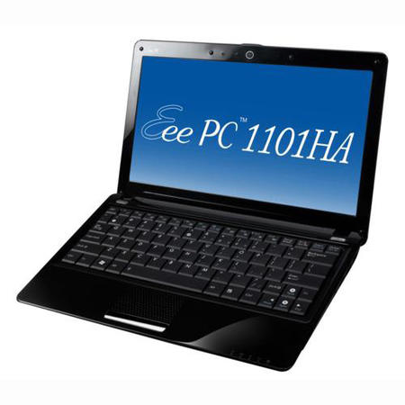 ASUS EeePc 1101HA Seashell Netbook in Black - 8 Hour Battery Life