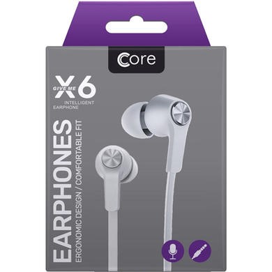 Core X6 Earphones White