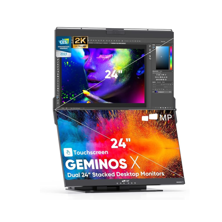 Mobile Pixels Geminos X Dual 23.8" IPS QHD USB-C Portable Monitor