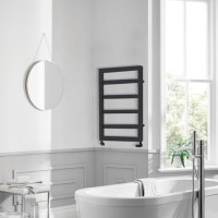 Towelrads Kensington Black Towel Radiator 800 x 530mm Towelrads Kensington Black Towel Radiator 800 x 530mm