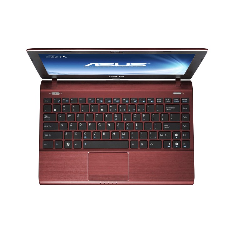 Asus EeePC 1225B Windows 7 Netbook in Red 