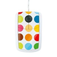 Pat Says Now Flat Style Polka Dot USB Mouse Pat Says Now Flat Style Polka Dot USB Mouse