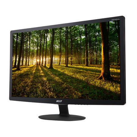 Refurbished Acer S240HLBID 24" Widescreen LCD Monitor in Dark Grey