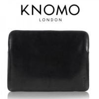 Knomo Designer Leather Sleeve fits 13.3" Ultrabooks -14-062-BLK