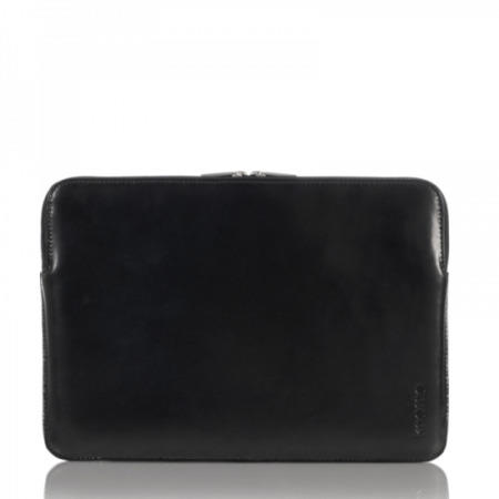 Knomo Designer Leather Sleeve fits 13.3" Ultrabooks -14-062-BLK