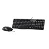 GRADE A1 - Rapoo N1850 Wired USB Keyboard and Mouse 