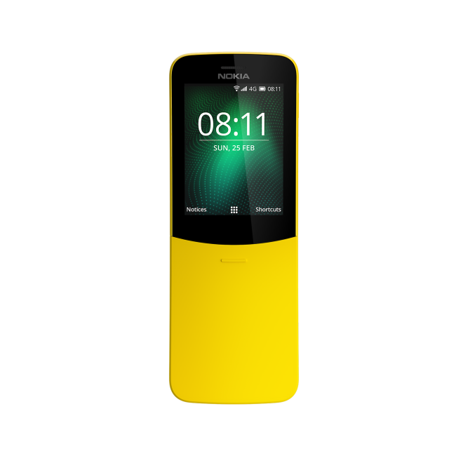 Nokia 8110 Yellow 2.4" 4GB 4G Unlocked & SIM Free