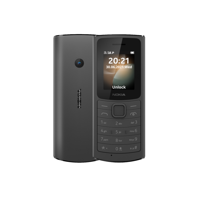 Nokia 110 4G Black 1.8" 128MB 4G Unlocked & SIM Free Mobile Phone