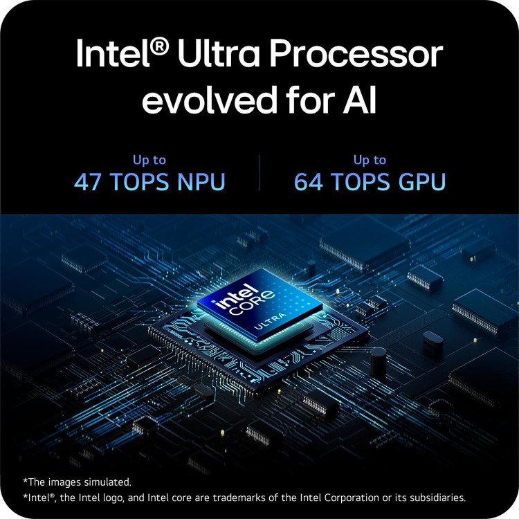 LG Gram 16Z90TL-G Intel Core Ultra 7 16GB RAM 1TB SSD 16 Inch Windows 11 Laptop