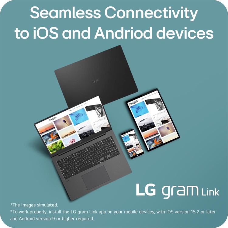 LG Gram 16Z90TL-G Intel Core Ultra 7 16GB RAM 1TB SSD 16 Inch Windows 11 Laptop