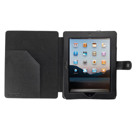 Trust Organiser and Folio Stand for iPad - Black Compatible with iPad 2/3/4