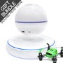 White Levitating Bluetooth Gravity Speaker + Drone ULTIMATE GIFT PACK