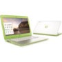 Refurbished Grade A1 HP Chromebook 14-x040nr 2GB 16GB SSD 13 inch Chromebook Laptop in White & Green