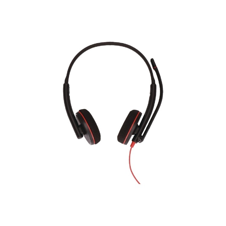 Poly Blackwire C3220 Double Sided On-ear Stereo USB with Microphone Headset