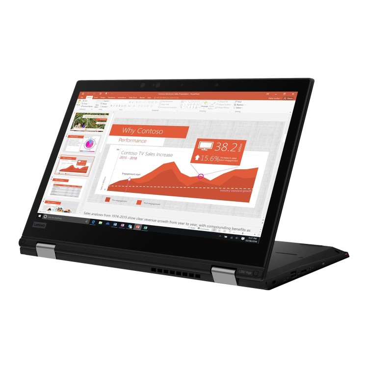 Refurbished Lenovo ThinkPad L390 Yoga Core i7-8565U 8GB 512GB 13.3 Inch Windows 10 Pro 2-in-1 Laptop.