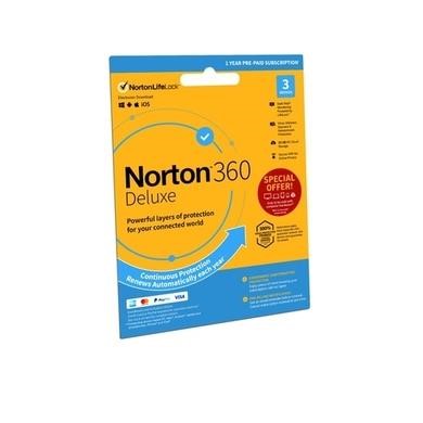 Norton 360 Deluxe Internet Security with VPN 3 Devices 12 Month Subscription