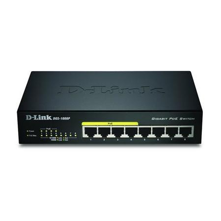 8-port 10/100/1000 Desktop Switch w/ 4 PoE Ports