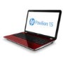 Refurbished Grade A1 HP Pavilion 15-e072sa Quad Core 4GB 750GB Windows 8 Laptop in Red & Black 