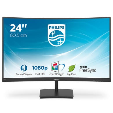 Philips E-line 241E1SC 24" Full HD Curved Monitor 
