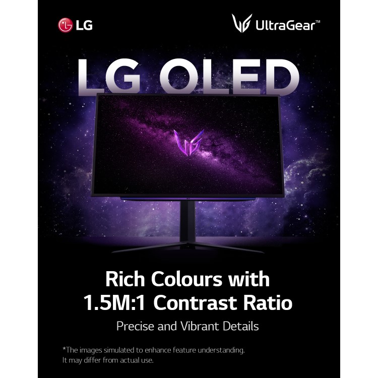 LG UltraGear 27GS95QE 27" QHD OLED 240Hz 0.03ms Gaming Monitor
