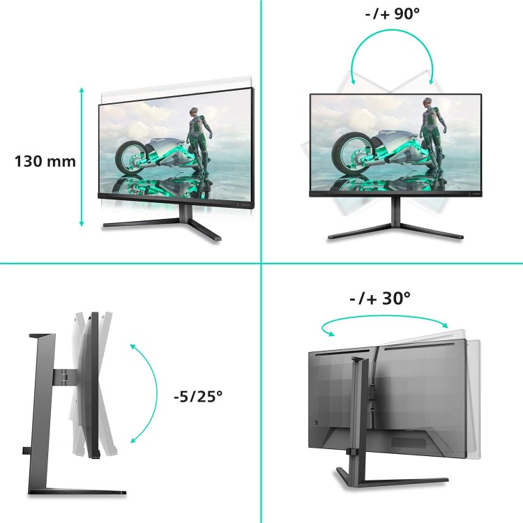 Philips Evnia 27M2N3800A 27" Fast IPS Dual Hz 4K UHD 160Hz Full HD 320Hz 0.5ms Gaming Monitor